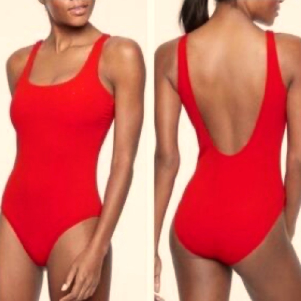 Athleta Cloudbreak Rib Scoop One Piece Swimsuit